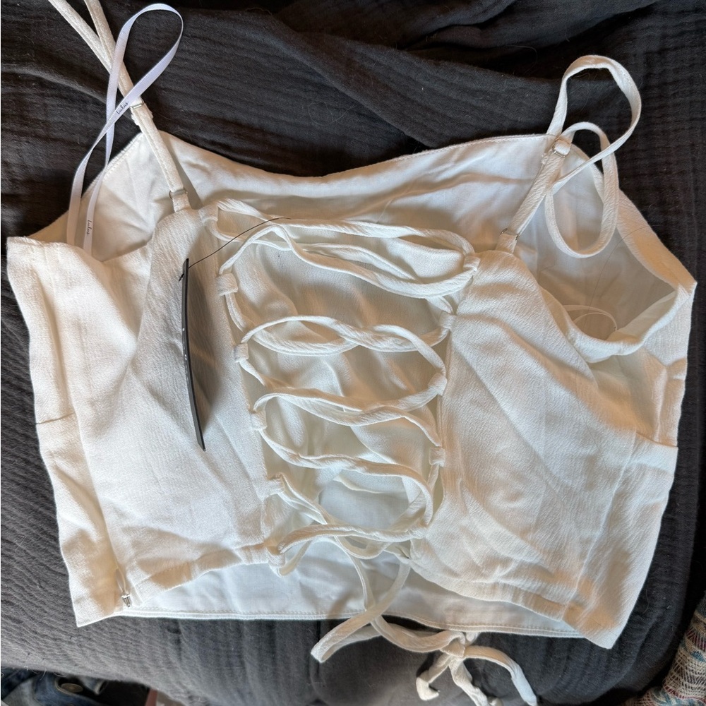 Lulu's Elegant White Top